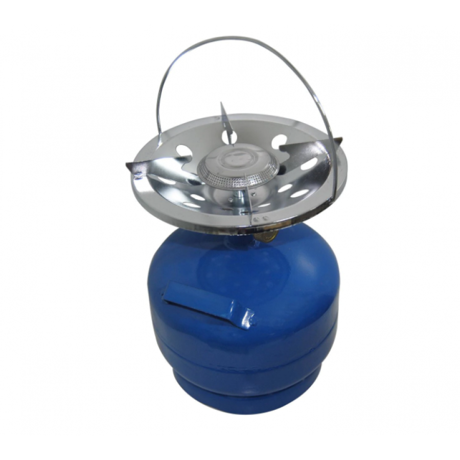 Butelie pentru Camping, KlaussTech, Capacitate Gaz 3L, Reincarcabila, Arzator Inclus, Albastru