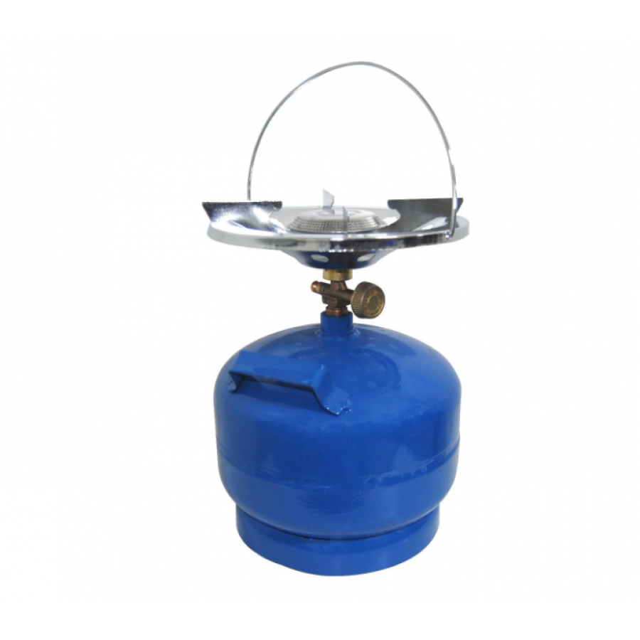 Butelie pentru Camping, KlaussTech, Capacitate Gaz 3L, Reincarcabila, Arzator Inclus, Albastru