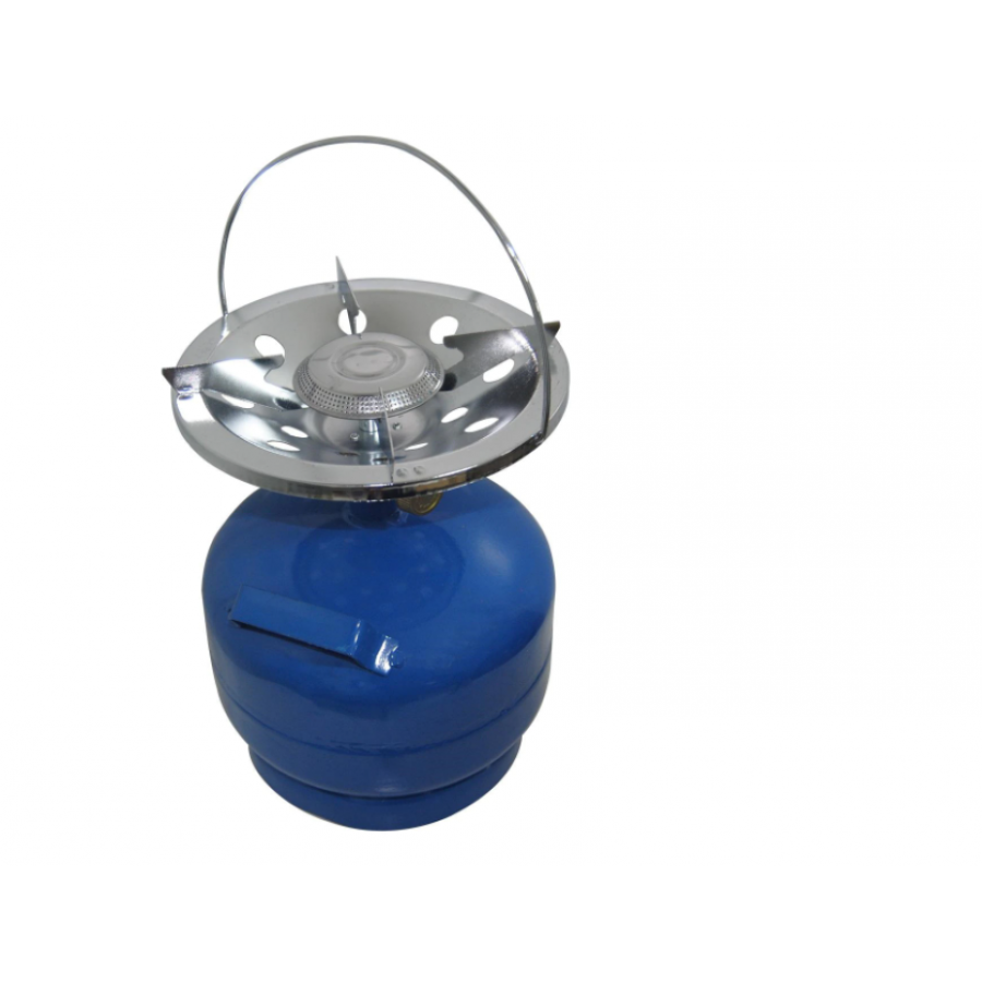 Butelie pentru Camping, KlaussTech, Capacitate Gaz 3L, Reincarcabila, Arzator Inclus, Albastru