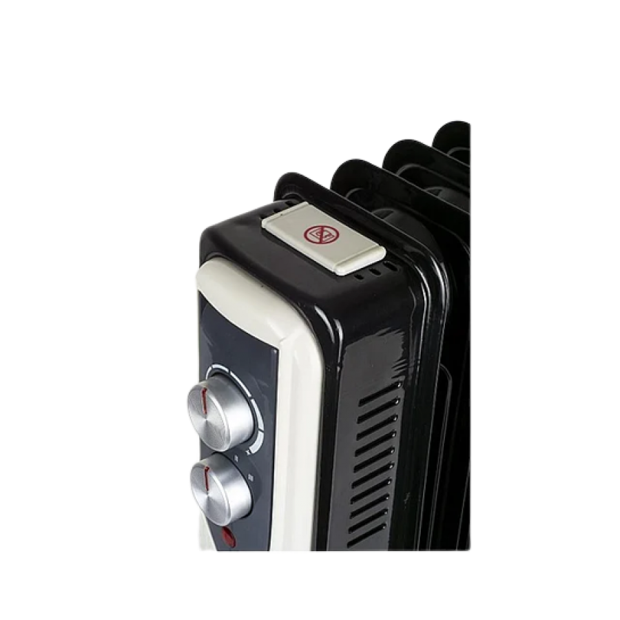 Calorifer Electric, Putere 1500W, Format din 7 Elementi, 3 Trepte de Putere, Panou de Coamanda Mecanic, Negru