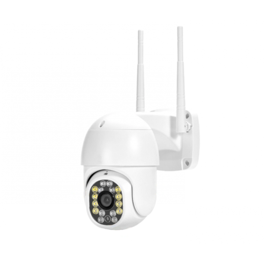 Camera KlaussTech de Supraveghere, KlaussTech, Camera IP, Inregistrare FULL HD, Stocare pe Card, Alb