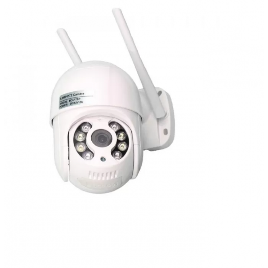 Camera  KlaussTech De Supraveghere, WiFi, Full HD, 2MP, Rotire 360 grade, Detectie Miscare, Alb