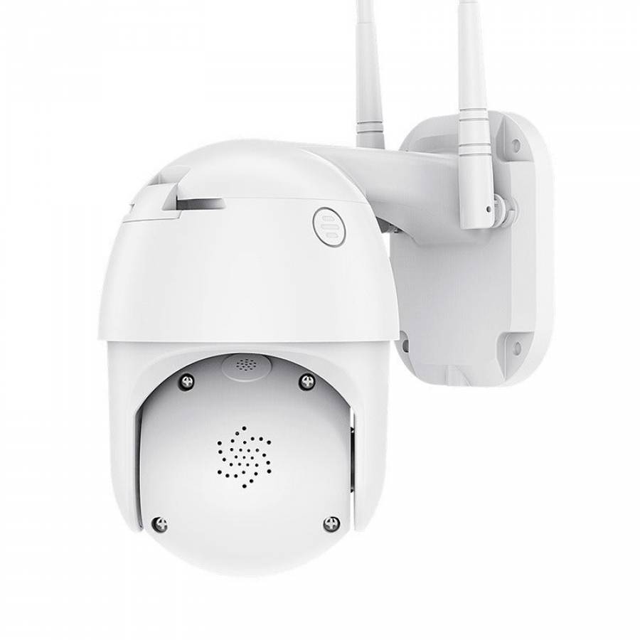 Camera  KlaussTech De Supraveghere, WiFi, Full HD, 2MP, Rotire 360 grade, Detectie Miscare, Alb