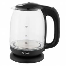 Fierbator, Material Din Sticla, Putere 2200 W, Capacitate 1.7l, Oprire Automata, Negru