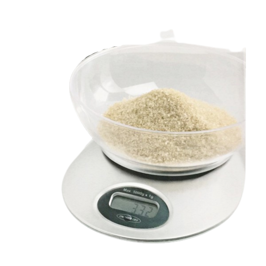 Cantar Electronic De Bucatarie, Klausstech, Cu Afisaj Digital, Bol Din Plastic, Suporta 5 Kg,  Alb