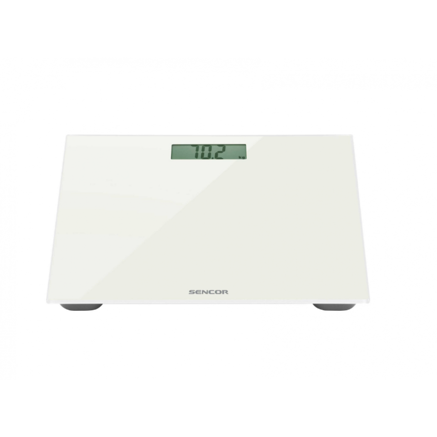 Cantar Corporal Electronic, Display Lcd, Capacitate 150kg, Sticla Securizata, Pornire Automata, Resetare Automata, Alb