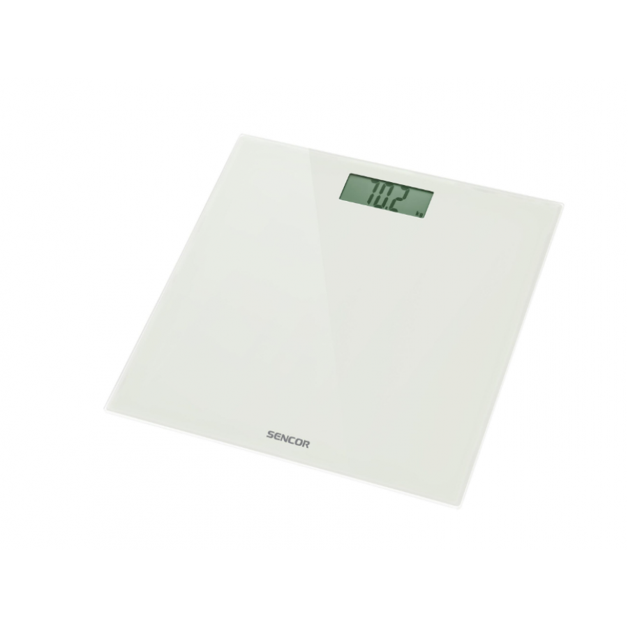 Cantar Corporal Electronic, Display Lcd, Capacitate 150kg, Sticla Securizata, Pornire Automata, Resetare Automata, Alb