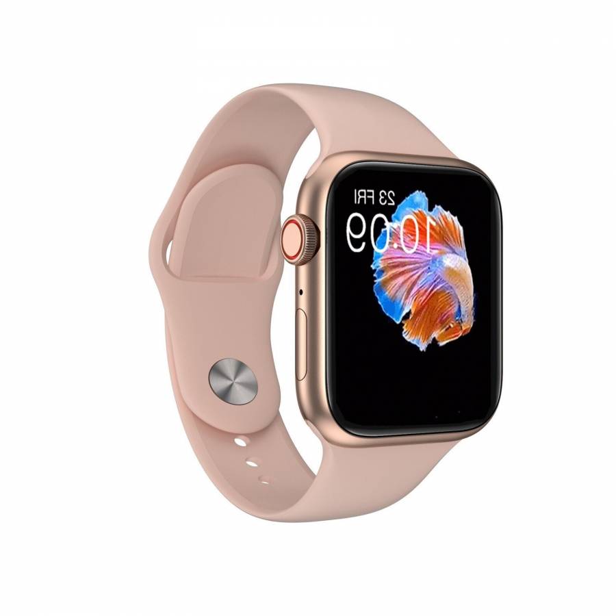 Smartwatch, Monitorizeaza Functiile Cardiace, Conectare la Telefon, Aplicatie Destinata Ceasului, Multiple Functii, Roz