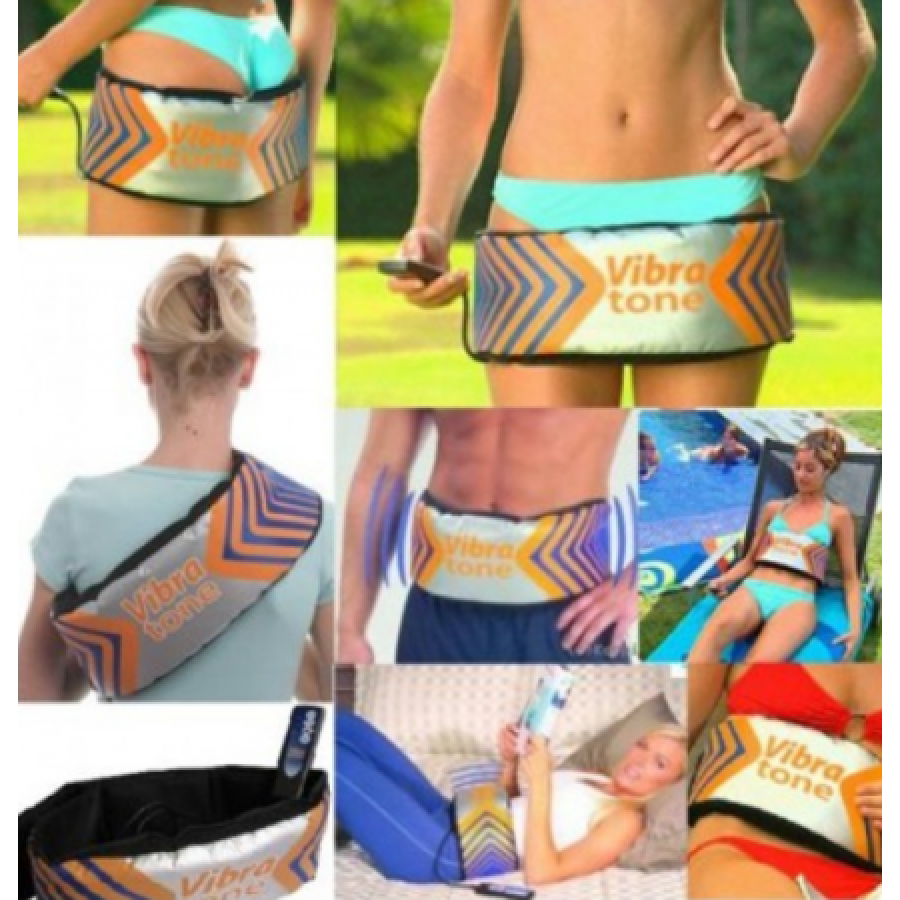 Centura pentru Masaj, KlaussTech, Masaj si Tonifiere, Vibratii, Efect Relaxant, Multicolor