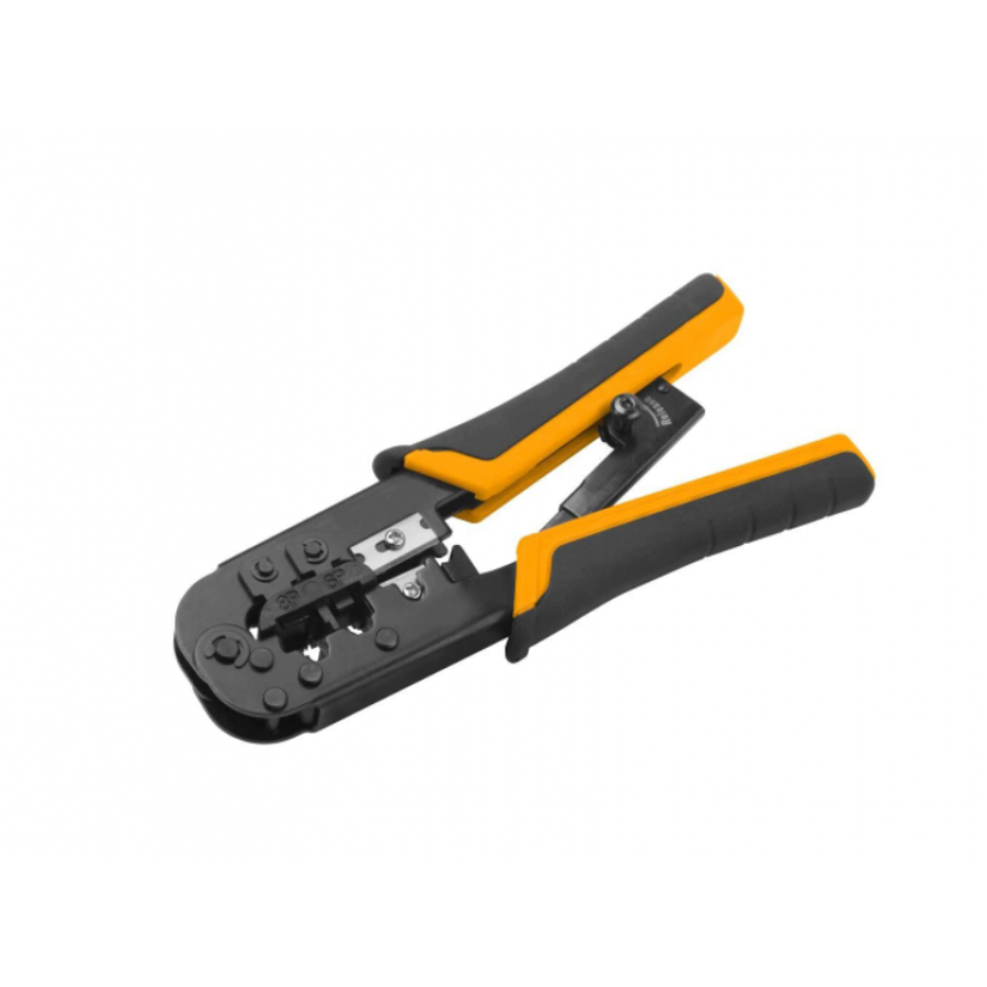 Cleste pentru Sertizare, KlaussTech, Material Otel, Distanta de Forfecare 180 mm, Galben/Negru