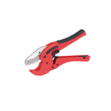 Foarfeca pentru Tevi din Plastic, KlaussTech, Precisa, Greutate Scazuta, Maner Cauciucat, Rosu