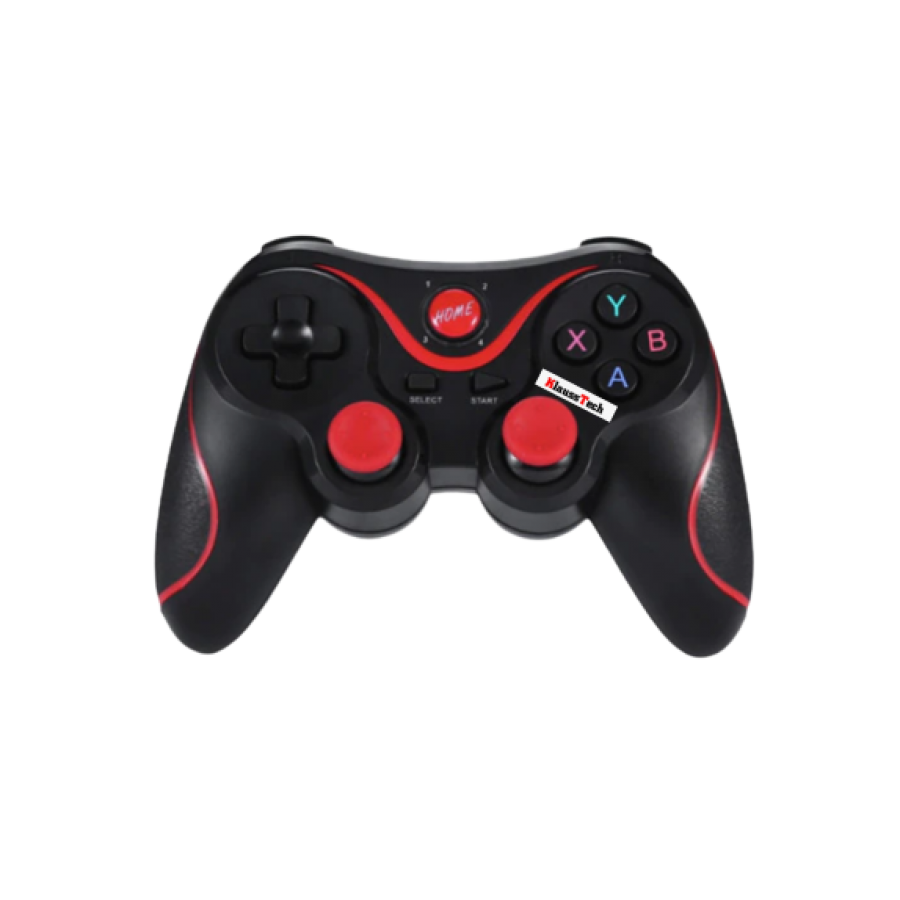 Joystick, KlaussTech, Wireless, Universal, Ergonomic, Negru/Rosu