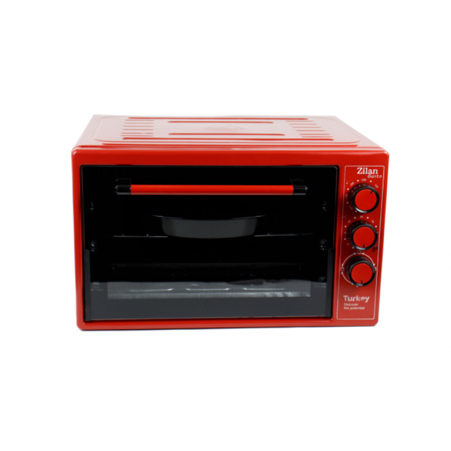 Cuptor Electric, Metal, Putere 1800W, Capacitate 40L, 220-240V, Cablu Alimentare 1m, Rosu