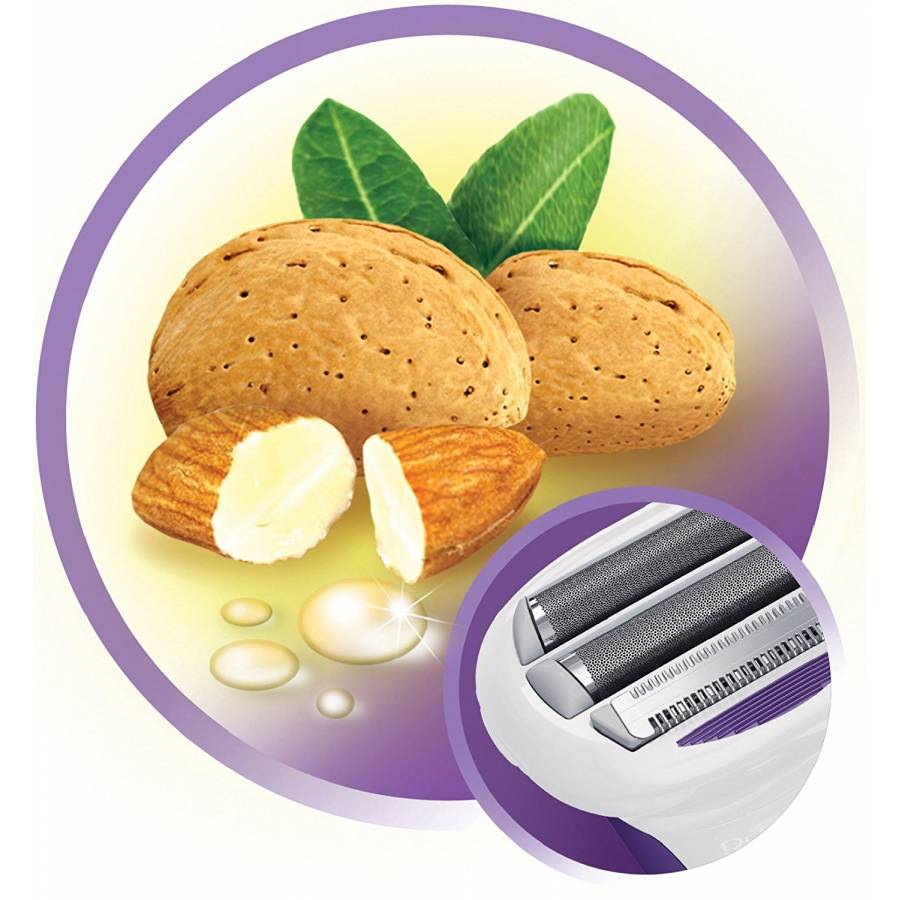 Epilator Corporal, Reincarcabil, Ergonomic, Accesorii Inlcluse, Alb/Mov