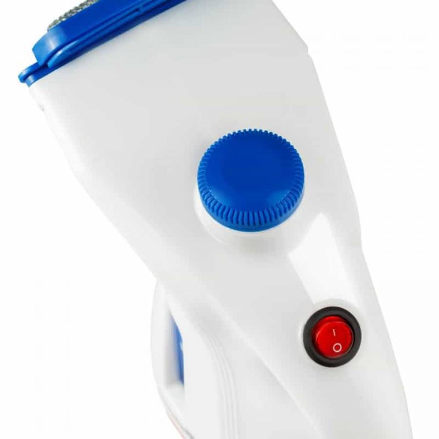 Fier de Calcat Vertical, Putere 1100W, Accesorii Incluse, Rezervor Apa 200ml, Alb/Albastru