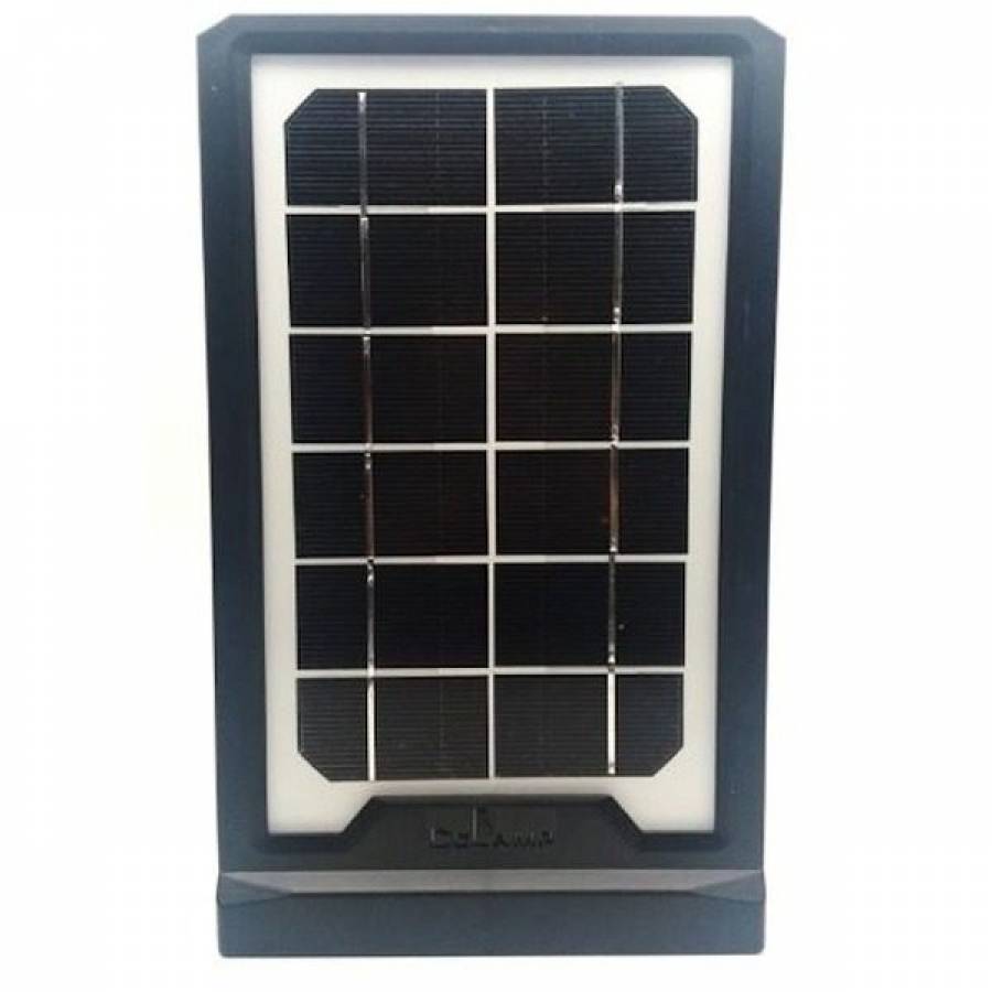 Kit Panou Solar, KlaussTech, Capacitate 5000 mAh, 2 Proiectoare LED, Curatare Usoara, Destinat pentru Camping, Negru