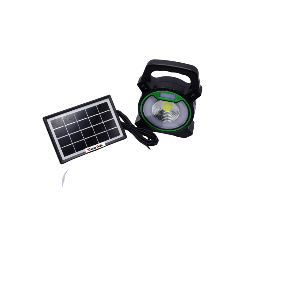 Kit Sistem Solar Camping, KlaussTech, Putere 1.8W, Rezistent la Intemperii, Negru