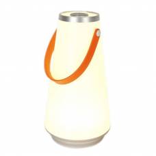 Lampa de Veghe, Design Conic, Material Plastic, Greutate Redusa, Maner din Silicon, Argintiu/Portocaliu