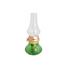 Lampa de Veghe, LED, Design Conic, Lumina in Forma de Flacara, Senzor, Acumulator, Verde