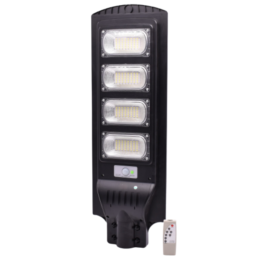 Lampa Solara KlaussTech, Senzor de Miscare, Putere 240W, Telecomanda, 192 LED-uri, Negru