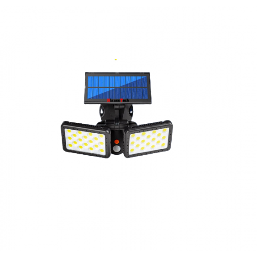 Lampa Solara KlaussTech, Montare pe Perete, Senzor Proximitate, Putere 15W, Negru