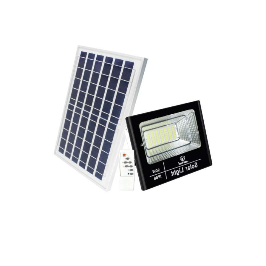 Lampa KlaussTech Solara Stradala, Putere 50W, IP66, Culoare 6500K, Negru