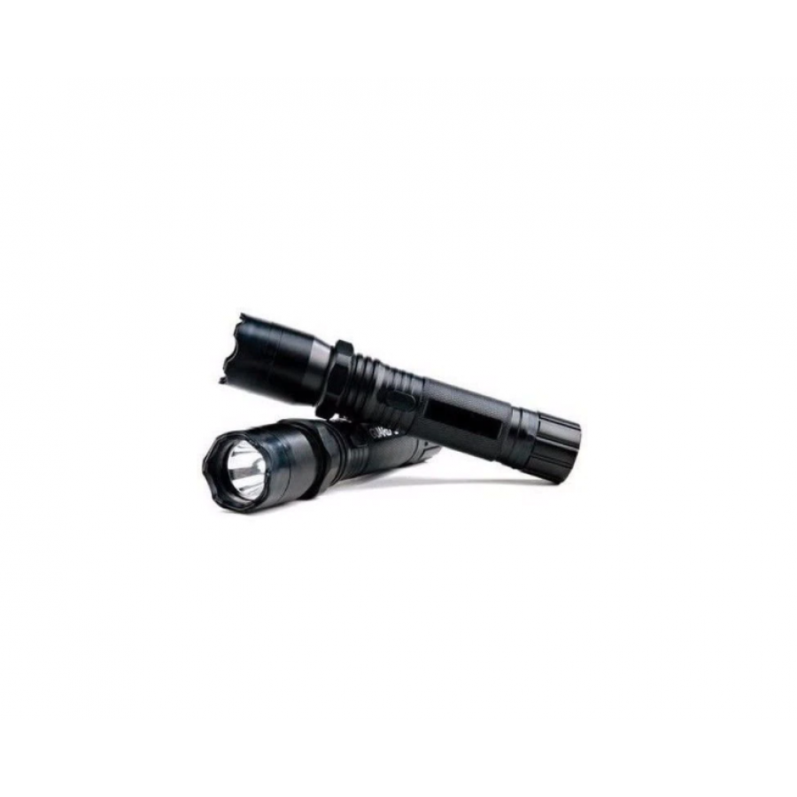 Lanterna cu Electrosoc KlaussTech, 8000 kW, Accesorii Incluse, Material Rezistent, Zgomot Ridicat, Negru