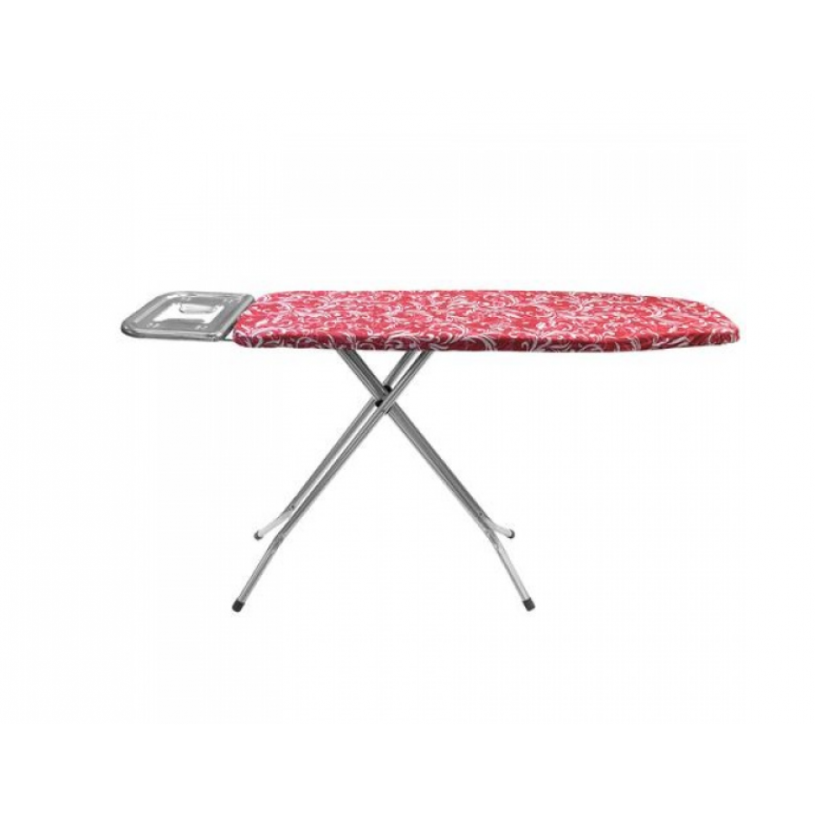 Masa de Calcat KlaussTech, Dimensiune 112x37 cm, Husa Rezistenta, Suport Metalic, Roz