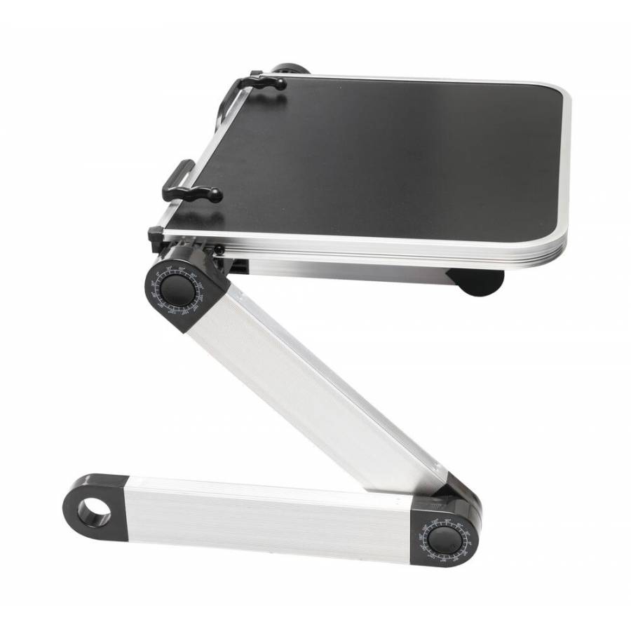 Masuta pentru Laptop, KlaussTech, 9.5 Inch, Ergonomica, Reglabila, Negru/Argintiu