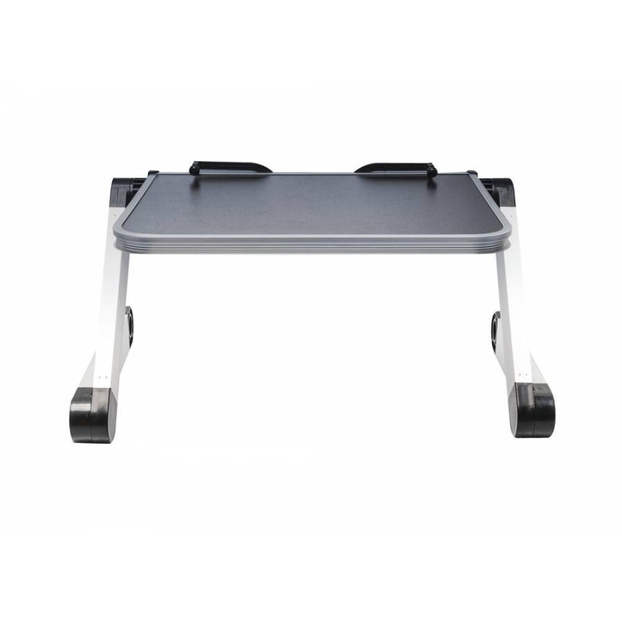 Masuta pentru Laptop, KlaussTech, 9.5 Inch, Ergonomica, Reglabila, Negru/Argintiu