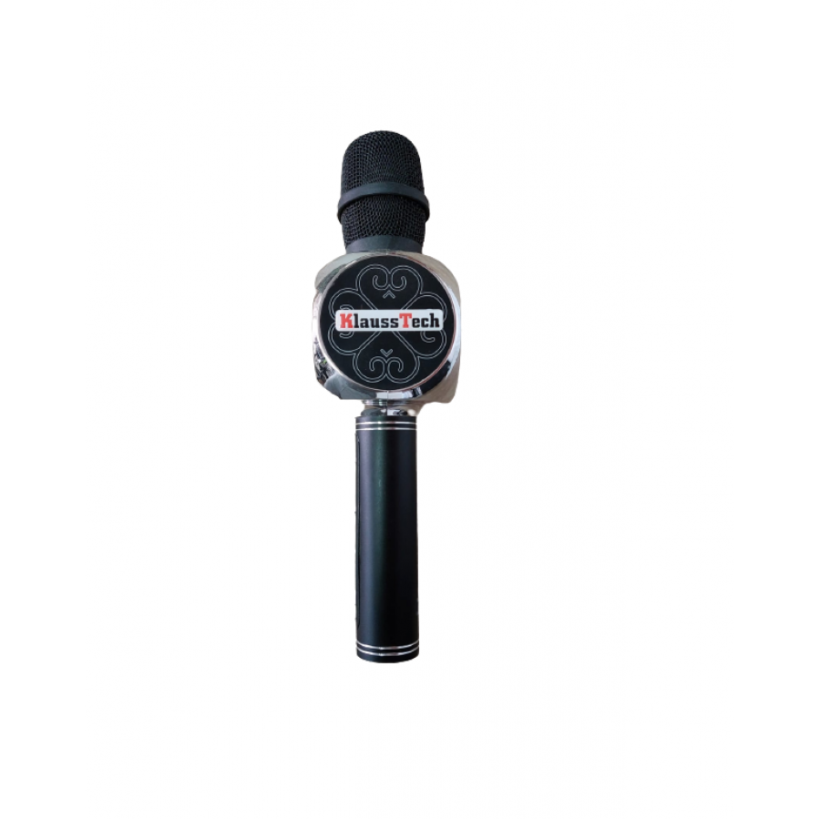 Microfon Klausstech Karaoke, Wireless, Bluetooth, Negru