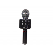 Microfon Klausstech Karaoke, KlaussTech, Bluetooth, Ajustabil, Putere 5W, Negru