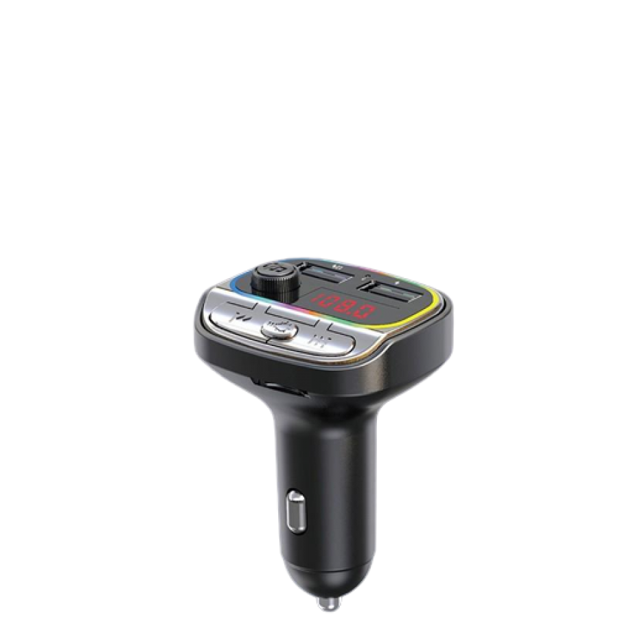Modulator Auto KlaussTech, 2xUSB, Redare MP3, Bluetooth, Handsfree, Negru