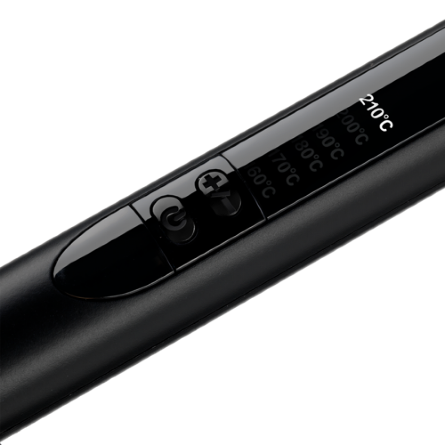 Ondulator De Par, Afisaj Digital, 6 Trepte de Temperatura, Incalzire Rapida, Negru/Mov