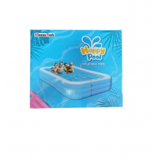 Piscina Gonflabila, KlaussTech, Material Plastic, 3 Nivele, Dimensiune 210*140*65 cm, Albastru