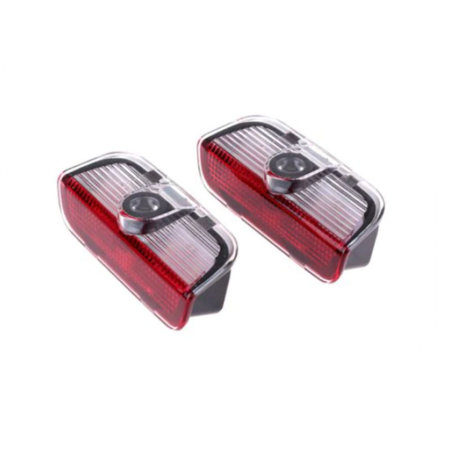 Set Lampa pentru Portiera, KlaussTech, Proiecteaza Logo-ul Volkswagen, 3D, LED, Ergonomica