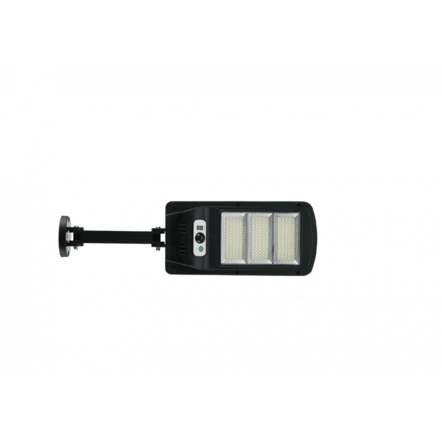 Lampa Solara Stradala KlaussTech, Senzor de Proximitate, Incarcare Solara, Control prin Telecomanda, Negru