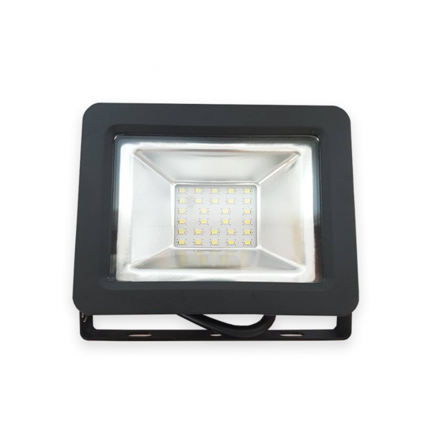 Proiector LED, KlaussTech, 20 W, 6500K, 50.000 Ore de Functionare, Unghi de Luminare 120 grade, 1600 Lumeni, Negru