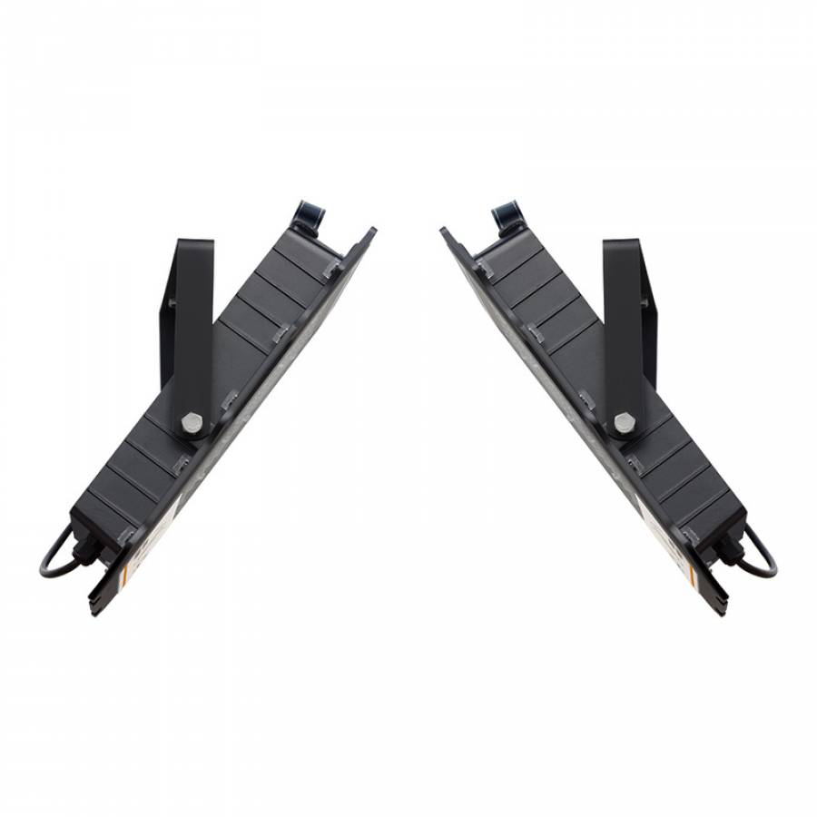 Proiector Cu Panou Solar,  KlaussTech, Putere 600w, 324 Led-uri, Ergonomic, 3050 Lumeni, Negru