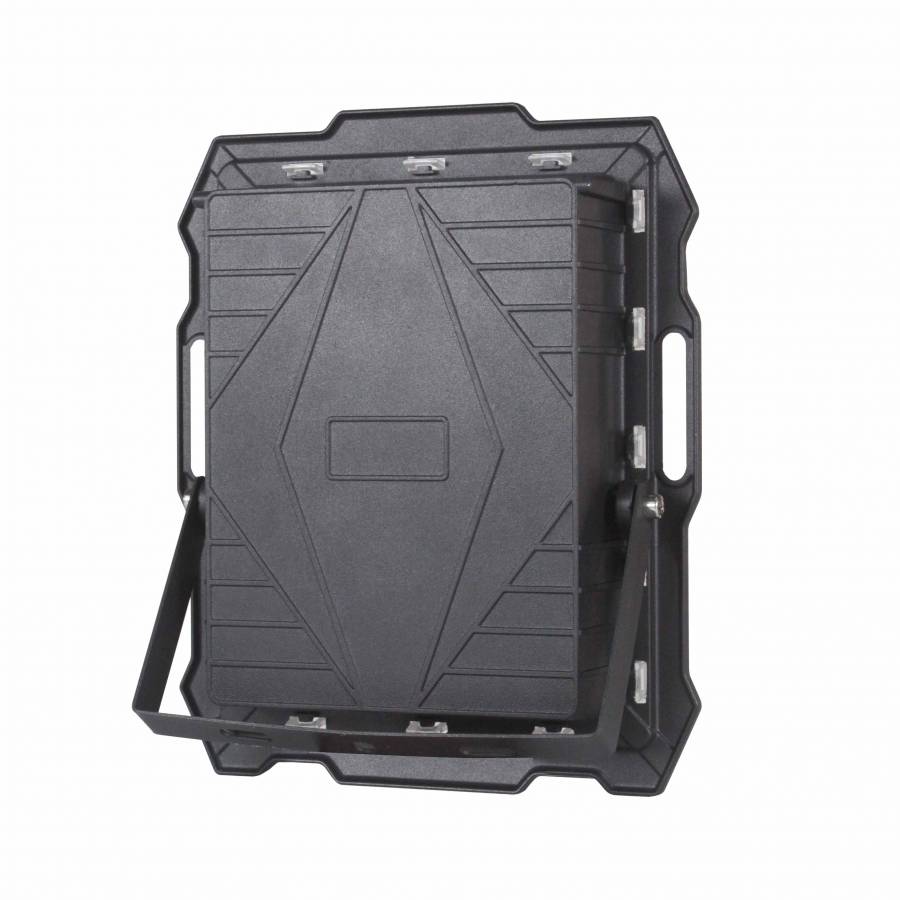 Proiector Cu Panou Solar,  KlaussTech, Putere 600w, 324 Led-uri, Ergonomic, 3050 Lumeni, Negru