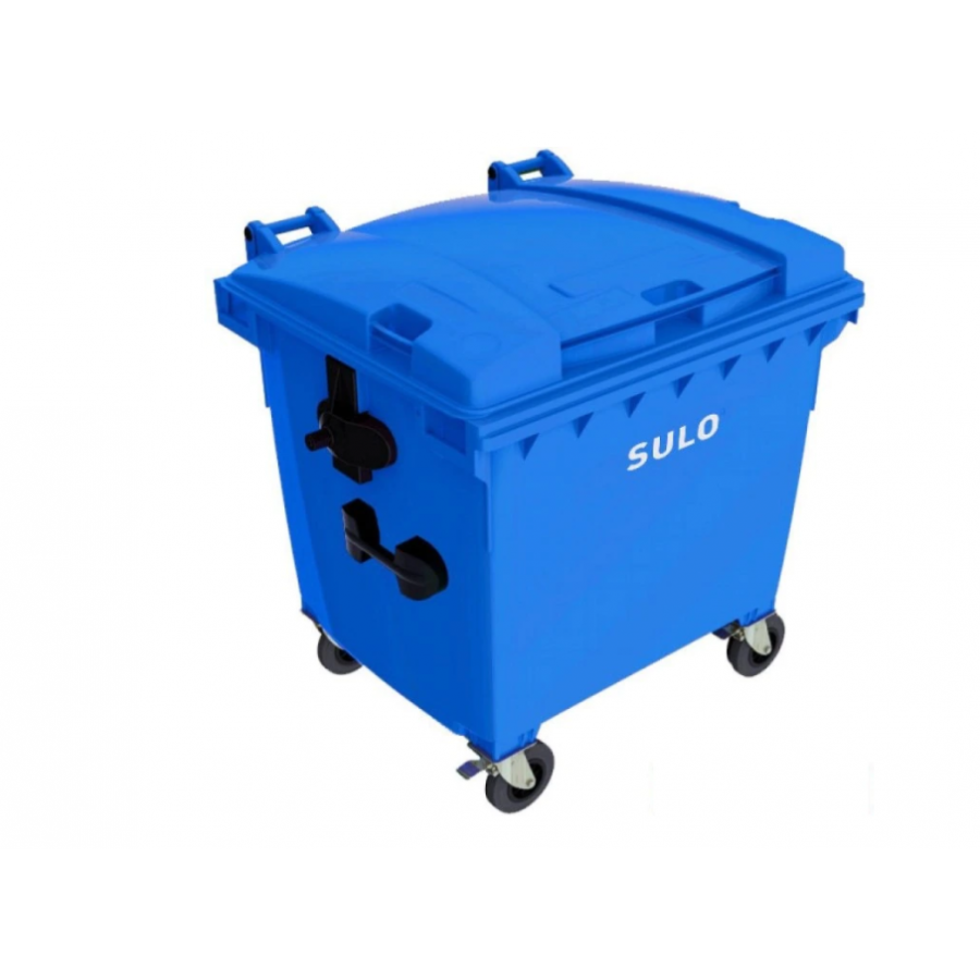Container Gunoi, Capacitate1100lt, Material Plastic, Container Gunoi, 4 Roti, Albastru