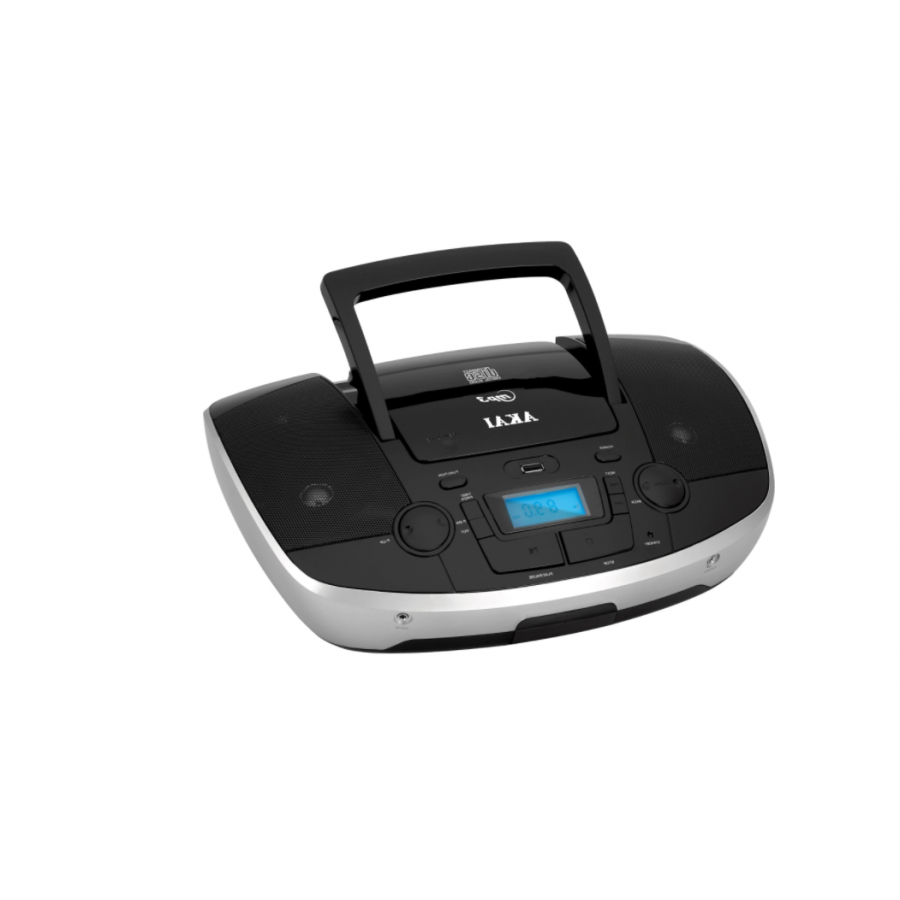 Radio Portabil, Putere 6W, Conectivitate USB/SD Card/Bluetooth/Radio FM, Alb/Negru