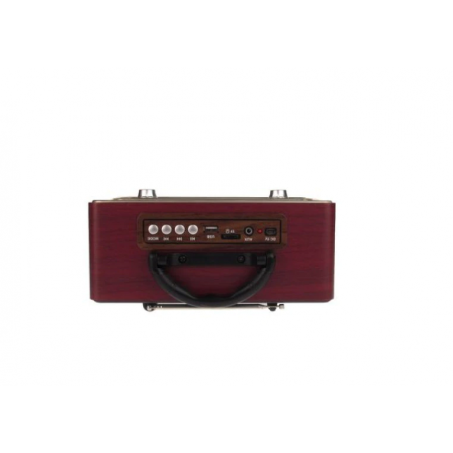 Radio Portabil, FM/AM/SW1-2, Antena Retractabila, MP3 Player,  AUX, USB, SD, microSD, Bluetooth, Retro