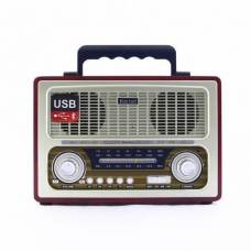 Radio Portabil, Putere 6W, FM/AM/SW1-2, Antena Retractabila, MP3 Player,  AUX, USB, SD, microSD, Retro