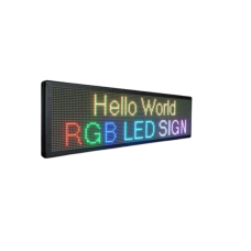 Reclama Luminoasa, KlaussTech, Lumina LED, Culori RGB, Dimensiune 200x40 cm, Negru 