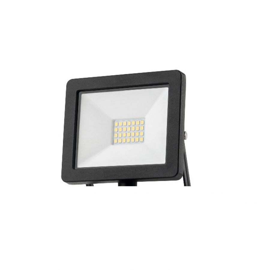 Reflector cu Senzor de Miscare, IP65, Putere de 20W, Lumina Alba, Usor, Negru