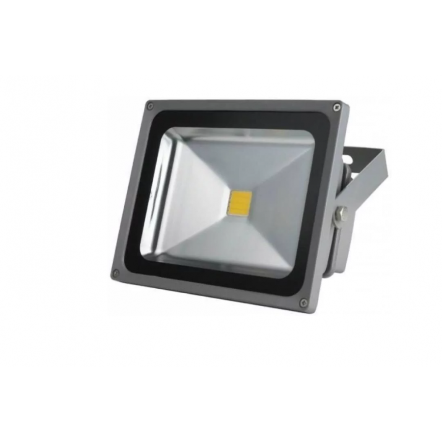 Reflector LED, Putere 20W, Lumina Rece, 30 LED-uri, Rezistent, IP65, Gri
