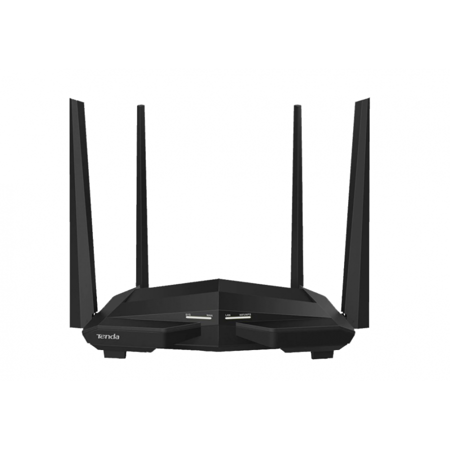 Router Wireless, 4 Antene, 2.4 - 5 Ghz, Alimentare 100-240V, 2 Benzi, Consum Redus de Energie, Negru