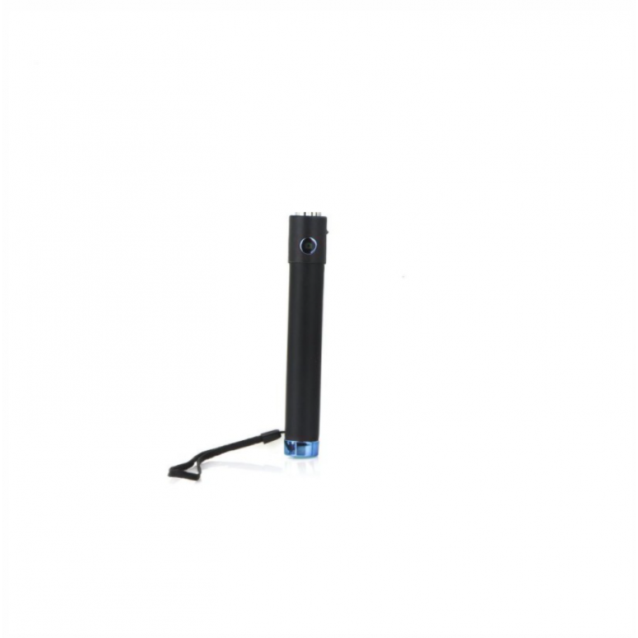 Selfie Stick KlaussTech, Conectare prin Jack de 3.5 mm, Extensibil, Lungime 75 cm, Negru/Albastru