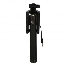 Selfie Stick, KlaussTech, Conectare prin Jack de 3.5 mm, Extensibil, Universal, Negru